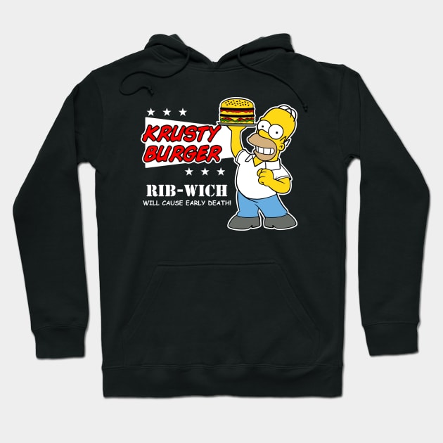 Burger Shop v2 Hoodie by buby87